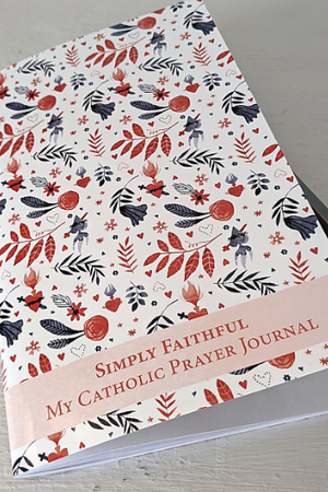 Simply Faithful My Catholic Prayer Journal (The Sacred Heart) by Barb Szyszkiewicz Illustrated by Abigail Halpin - Unique Catholic Gifts