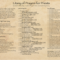 Litany of Prayers for Priests - Unique Catholic Gifts