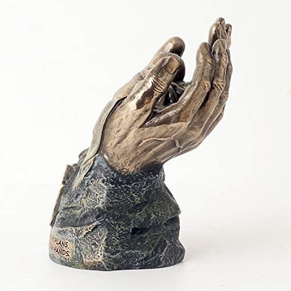 Baby Jesus Resting in the Lord's Hands Statue 4 1/2" - Unique Catholic Gifts