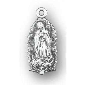 Our Lady of Guadalupe Sterling Silver Medal (3/4