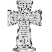 Retirement 3"s Standing Message Cross Gift - Unique Catholic Gifts