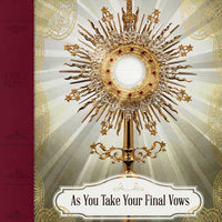 Eucharist Final Vows Greeting Card - Unique Catholic Gifts