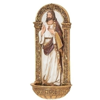 Sacred Heart of Jesus Holy Water Font (7