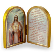Sacred Heart of Jesus Standing Diptych - Unique Catholic Gifts