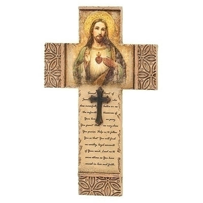 Sacred Heart of Jesus Wall Crucifix  8