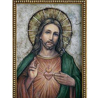 Sacred Heart Holy Water Font 6" - Unique Catholic Gifts