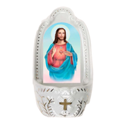 Sacred Heart of Jesus Holy Water Font - Unique Catholic Gifts