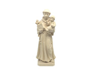 Saint Anthony of Padua Hand Carved Natural Wood Statue 5 1/2 " by Dolfi - Unique Catholic Gifts