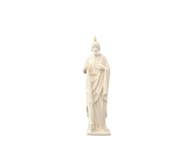 Saint Jude Hand Carved Natural Wood Statue 5