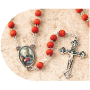 Saint Benedict Rose Petal Rosary in a Box - Unique Catholic Gifts