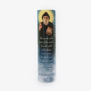 Saint Charbel Makhlouf LED Candle with Timer - Unique Catholic Gifts