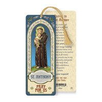 Saint Anthony Laminated Tasseled Bookmark - Unique Catholic Gifts