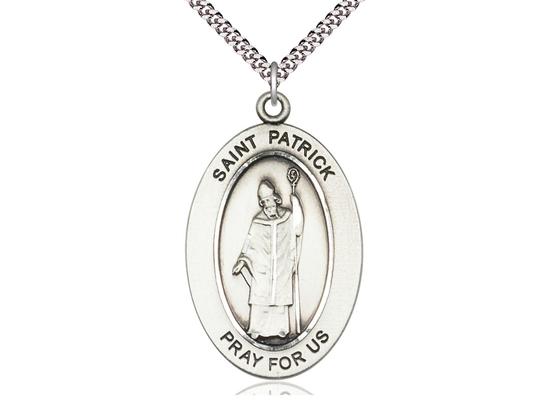 St. Patrick Oval Medal (1") - Unique Catholic Gifts