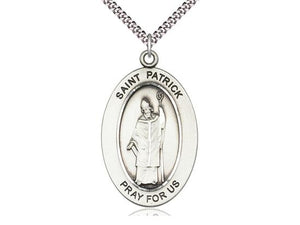 St. Patrick Oval Medal (1") - Unique Catholic Gifts