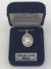 Sterling Silver Saint Teresa of Calcutta Oval Medal (3/4") with 18" chain - Unique Catholic Gifts