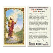 Sombra de San Pedro Tarjeta Sagrada laminada (Cubierta de Plástico) - Unique Catholic Gifts