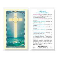 Santa Cruz Tarjeta Laminada de Oración - Unique Catholic Gifts