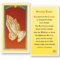 Serenity Prayer Laminated Holy Card (Plastic Covered) - Unique Catholic Gifts