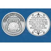 Police Officer (Serenity Prayer) Pocket Token Coin - Unique Catholic Gifts