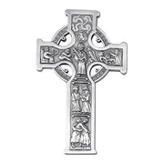 Silver Celtic Wall Cross 8" - Unique Catholic Gifts