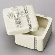 Silver Scroll Chalice First Communion Keepsake Box  1 1/2 x 2 x 2" - Unique Catholic Gifts