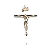 Sterling Silver and Gold Filled Two Tone Crucifix (1") - Unique Catholic Gifts