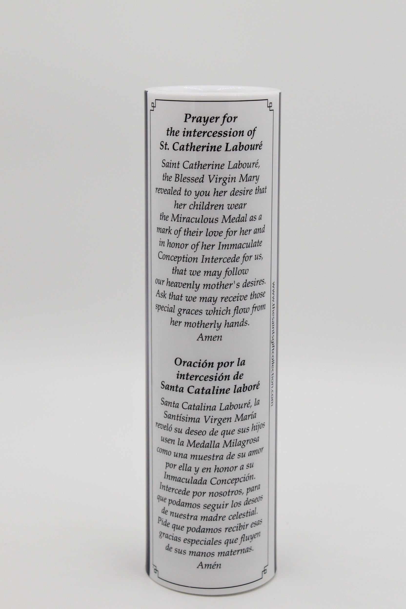 St.Catherine of Labouré LED Candle with Timer - Unique Catholic Gifts