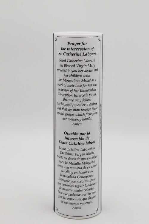 St.Catherine of Labouré LED Candle with Timer - Unique Catholic Gifts