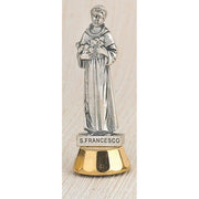 St. Francis Mini Statue Adhesive Bottom. 3" - Unique Catholic Gifts