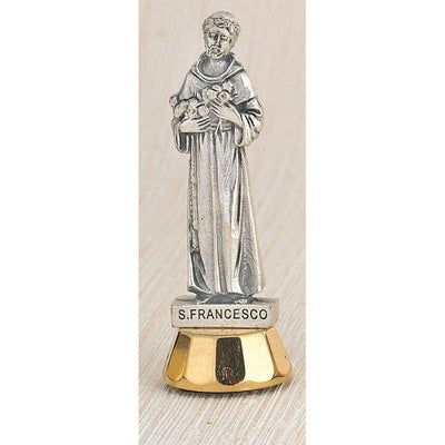 St. Francis Mini Statue Adhesive Bottom. 3