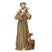 St. Francis of Assisi Figurine Statue (4") - Unique Catholic Gifts