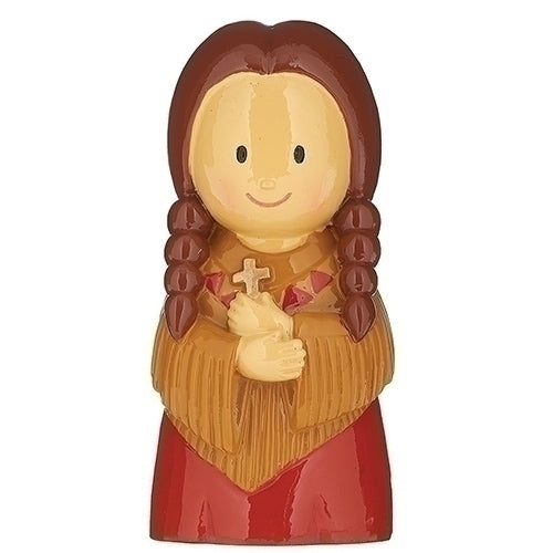 St. Kateri Tekakwitha Little Patron Figure 3 1/4" - Unique Catholic Gifts