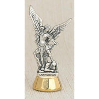St. Michael Mini Statue Adhesive Bottom. 3" - Unique Catholic Gifts