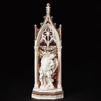 St. Michael the Archangel Cathedral Arch and LED Mosaic Window Statue (11 3/4") - Unique Catholic Gifts
