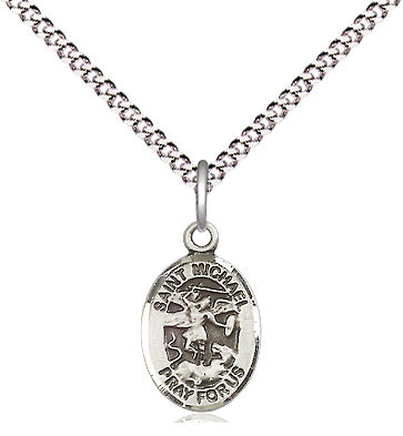 St. Michael the Archangel Sterling Silver Medal 1/2