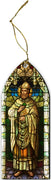 St. Patrick Stained Glass Style Wood Ornament 5" - Unique Catholic Gifts