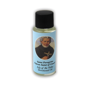 St. Peregrine Devotional Oil .25 oz Lily of the Valley Scent - Unique Catholic Gifts