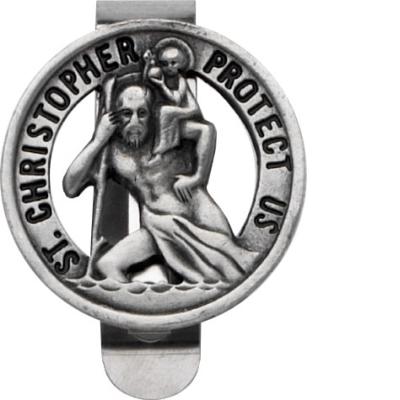 Auto Visor Clip "St Christopher" - Unique Catholic Gifts