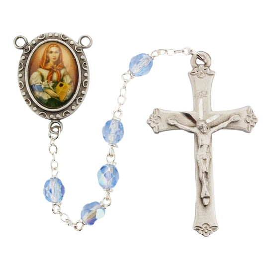 St. Dymphna Rosary (6MM) - Unique Catholic Gifts