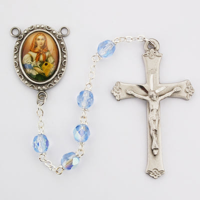 St. Dymphna Rosary (6MM) - Unique Catholic Gifts