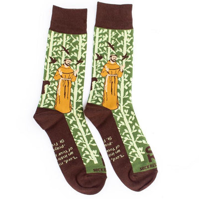 St. Francis of Assisi Socks (Adult) - Unique Catholic Gifts