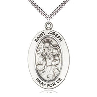 St. Joseph Oval Medal 1" - Unique Catholic Gifts