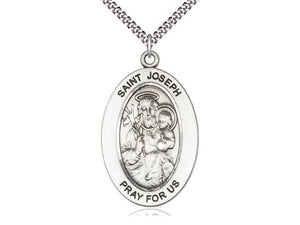 St. Joseph Oval Medal 1" - Unique Catholic Gifts