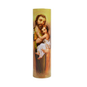 St. Joseph LED Candle with Timer - Unique Catholic Gifts