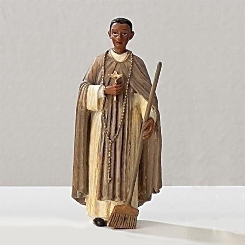 St. Martin de Porres Statue  4" - Unique Catholic Gifts