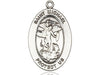 St. Michael the Archangel Oval Medal ( 1 ") with 24" chain - Unique Catholic Gifts
