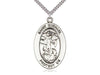 St. Michael the Archangel Oval Medal ( 1 ") with 24" chain - Unique Catholic Gifts