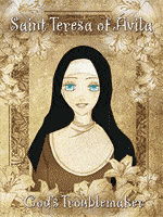 St. Teresa of Avila God's Troublemaker by Yoon Song I - Unique Catholic Gifts