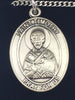 Sterling Silver St. Timothy Medal (Patron Saint of Stomach Disorders) with 18" chain - Unique Catholic Gifts