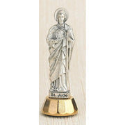 St Jude Mini Statue Adhesive Bottom. 3" - Unique Catholic Gifts